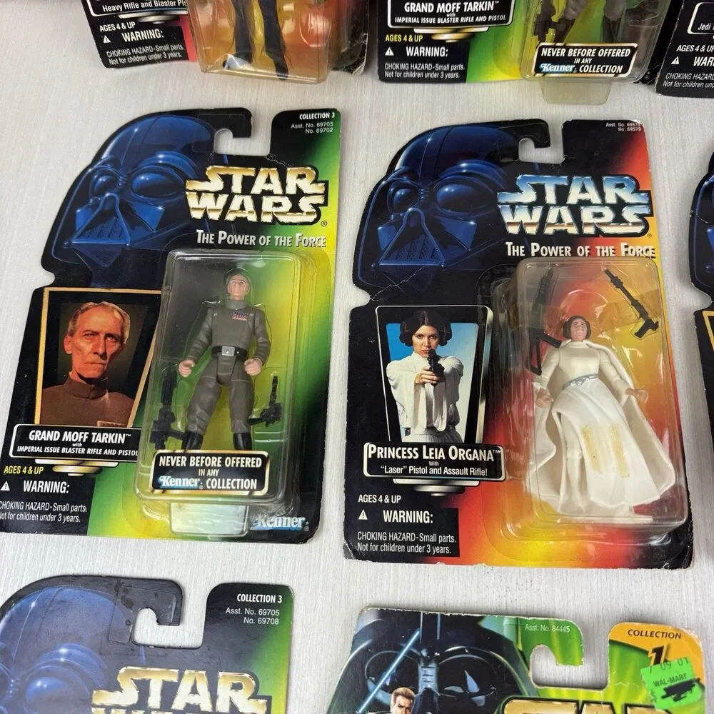Star Wars Power Of The Force Jedi Action Figures Lot Yoda Ponda Leia Ackbar Moff